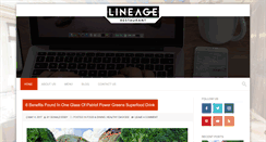 Desktop Screenshot of lineagerestaurant.com